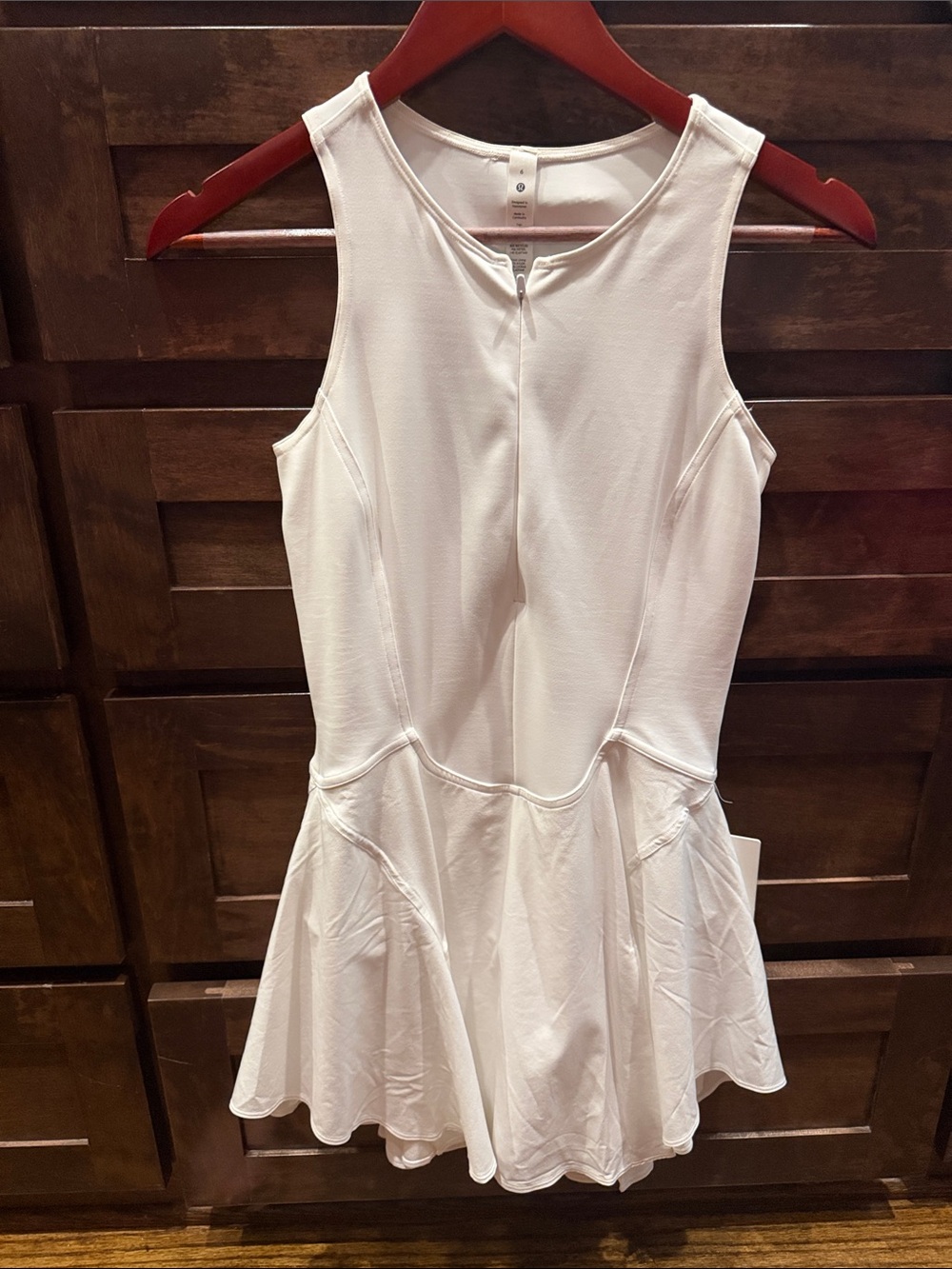 lululemon athletica White Sleeveless Flared Tank